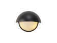 Diamond Wall Light, 2 x E14, IP54, Satin Black/Opal Glass