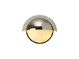 Diamond Wall Light, 2 x E14, IP54 (Indoor Use Only), Polished Nickel/Opal Glass
