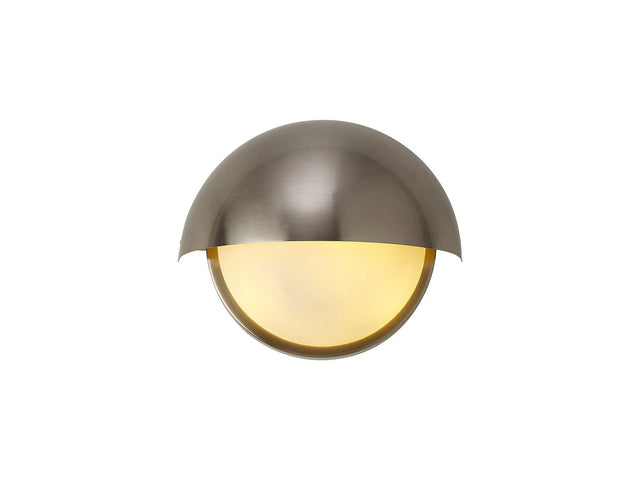 Diamond Wall Light, 2 x E14, IP54 (Indoor Use Only), Satin Nickel/Opal Glass