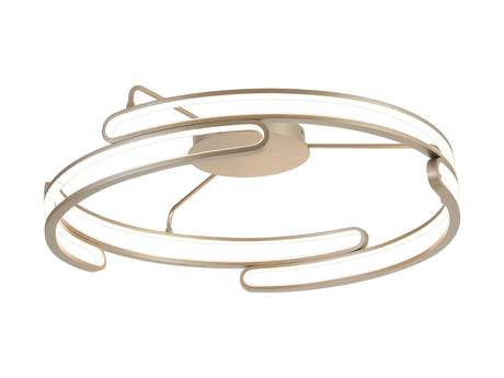 Dossena 80cm Ceiling, 3 Step Dimming, 70W LED, 3000K, 5500lm, Matt Satin Nickel, 3yrs Warranty