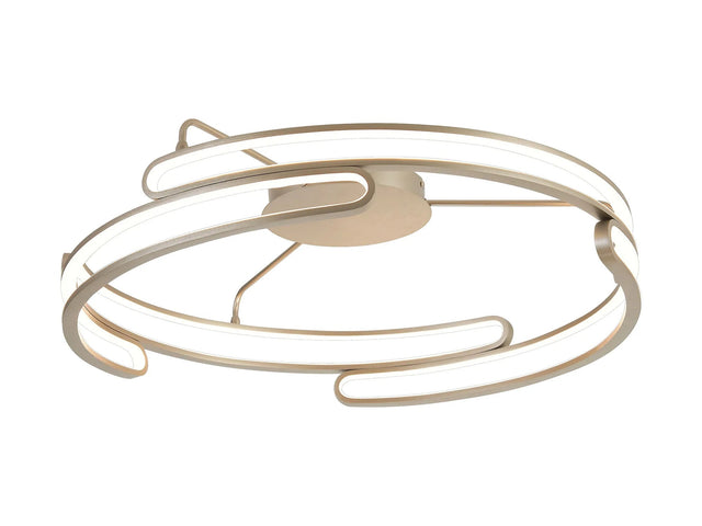 Dossena 80cm Ceiling, 3 Step Dimming, 70W LED, 3000K, 5500lm, Matt Satin Nickel, 3yrs Warranty