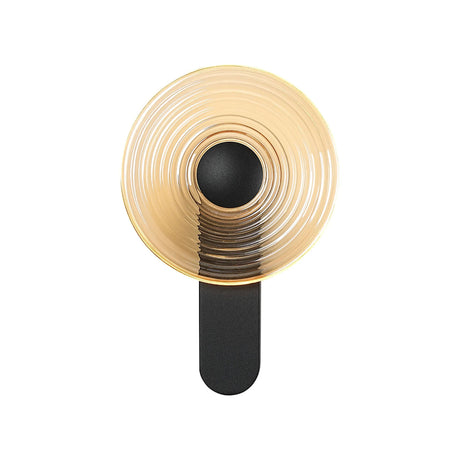 Douglas Wall Lamp, 1 x 7W LED, 3000K, 426lm, Satin Black/Amber, 3yrs Warranty