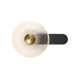 Douglas Wall Lamp, 1 x 7W LED, 3000K, 426lm, Satin Black/Clear/Brass, 3yrs Warranty