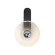Douglas Wall Lamp, 1 x 7W LED, 3000K, 426lm, Satin Black/Clear/Chrome, 3yrs Warranty
