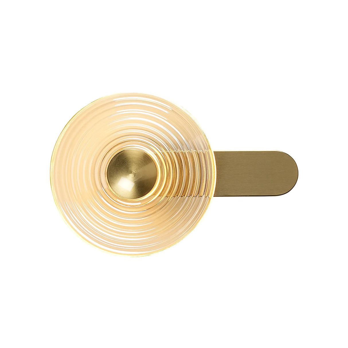 Douglas Wall Lamp, 1 x 7W LED, 3000K, 426lm, Brass/Amber, 3yrs Warranty