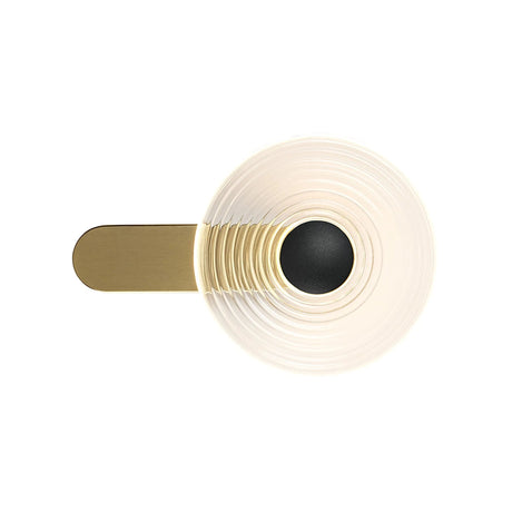 Douglas Wall Lamp, 1 x 7W LED, 3000K, 426lm, Brass/Clear/Satin Black, 3yrs Warranty