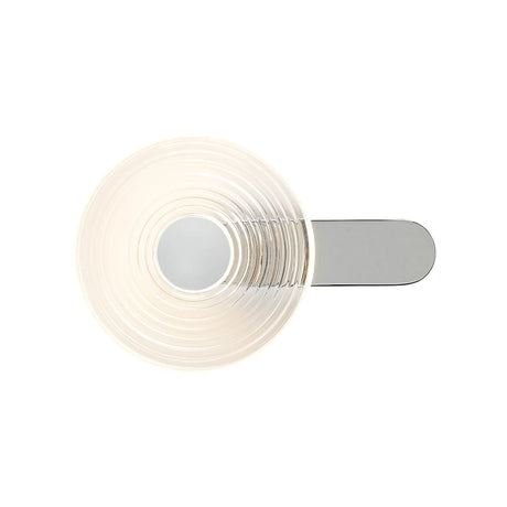 Douglas Wall Lamp, 1 x 7W LED, 3000K, 426lm, Chrome/Clear/Satin White, 3yrs Warranty