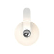 Douglas Wall Lamp,1 x 7W LED, 3000K, 426lm, Satin White/Clear/Chrome, 3yrs Warranty