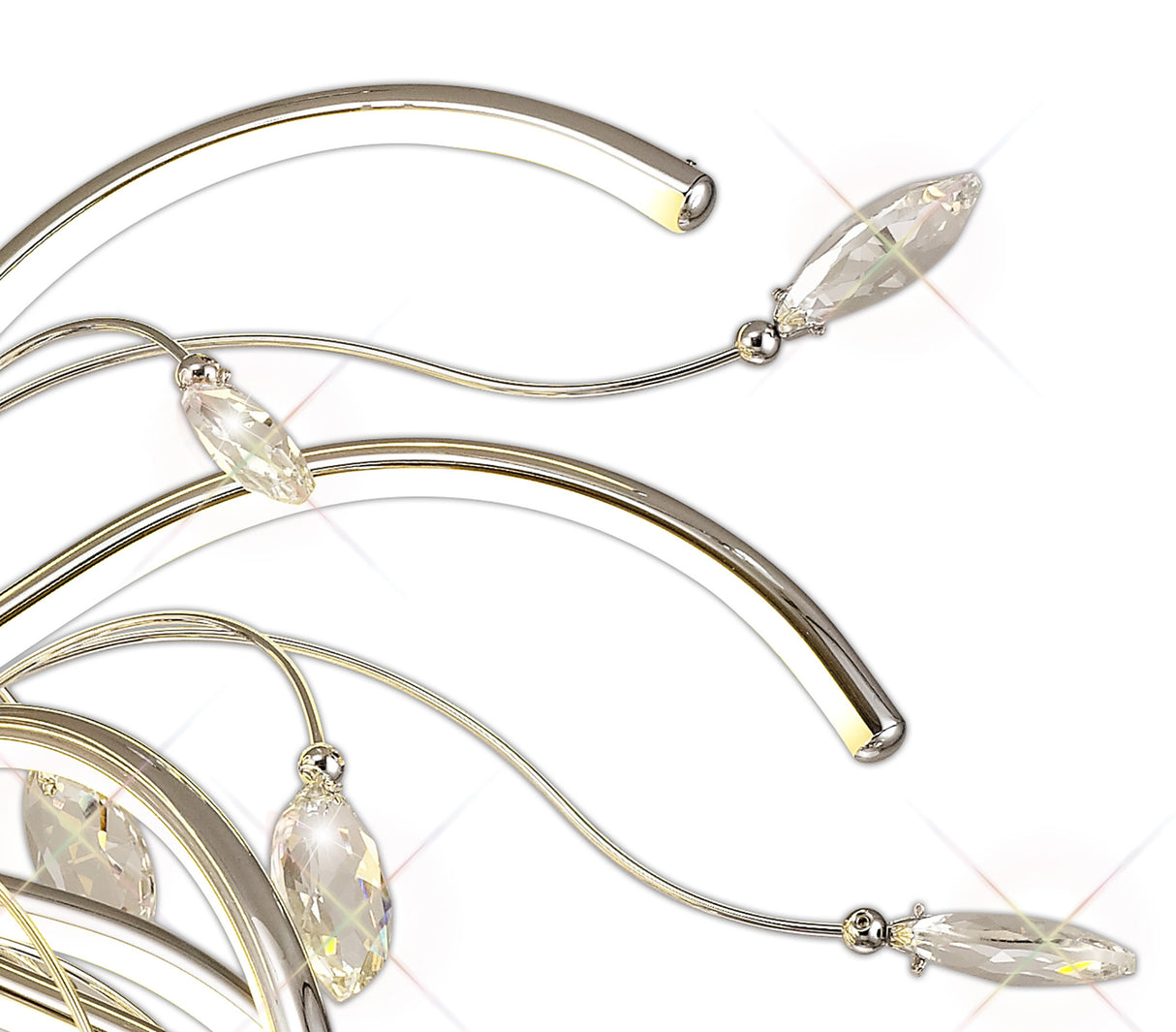 Dyce Large Pendant, 20 x 4.5W LED, 3000K, 2549lm, Polished Chrome, 3yrs Warranty