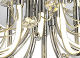 Dyce Medium Celing, 10 x 3.5W LED, 3000K, 1146lm, Polished Chrome, 3yrs Warranty