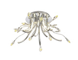 Dyce Medium Celing, 10 x 3.5W LED, 3000K, 1146lm, Polished Chrome, 3yrs Warranty