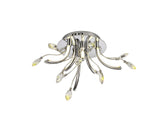 Dyce Small Celing, 6 x 2W LED, 3000K, 580lm, Polished Chrome, 3yrs Warranty