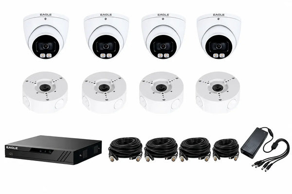 Eagle Analogue 4-Camera CCTV Kit 5MP (No Hard Drive)