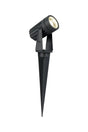 Eastham Ground Spike 24V DC Spotlight, 3W LED, 3000K, c/w 1m 2 x 0.75mm² PVC Cable, Male Connection, IP65, Anthracite, 3yrs Warranty