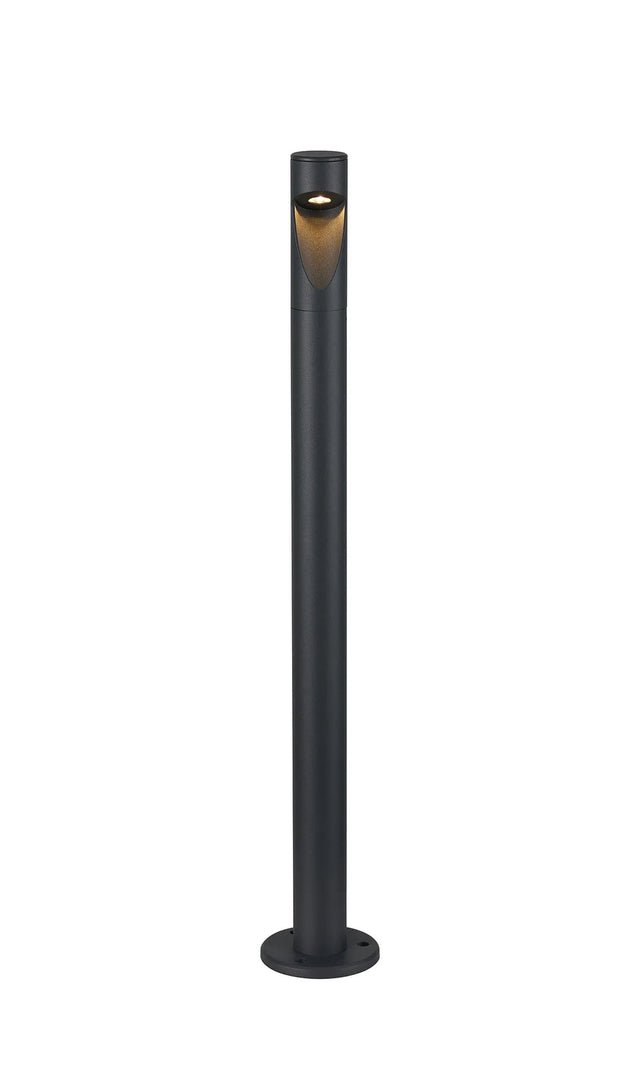 Eastham 24V DC Post Lamp, Asymmetric Lens For Wide Beam, 3W LED, 3000K, c/w 1m Cable, Male Connection, IP65, Anthracite, 3yrs Warranty