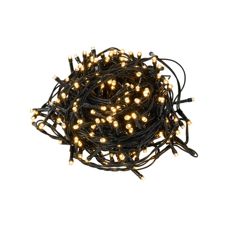 Eastham 20m With 3m Lead Wire, 240 Light String Light, 24V DC, Total 2W LED, 2700K, Male Connection, IP44, Black, 3yrs Warranty