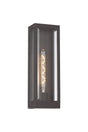 Eboue 457mm Flush Wall Lamp, 1 x E27, IP54, Anthracite