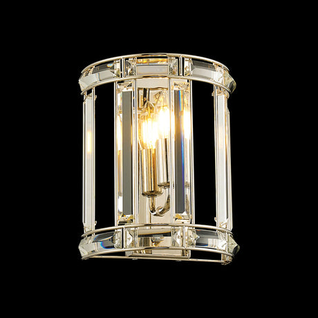 Ellison Wall Light, 1 x E14, Polished Nickel