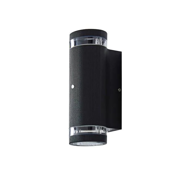 Forum Helix Wall GU10 Up/Downlight with Photocell IP44 Black