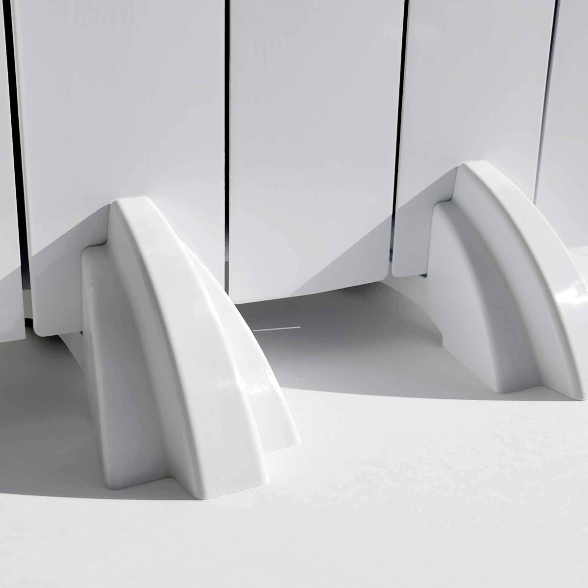 Ecostrad Universal White Radiator Feet for iQ Ceramic Heaters - iQCFeet