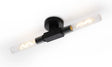 Ferdinand 2 Light Wall/Ceiling, E27, IP44, Satin Black