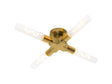 Ferdinand 4 Light Ceiling, E27, IP44, Gold