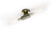 Ferdinand 2 Light Wall/Ceiling, E27, IP44, Antique Brass