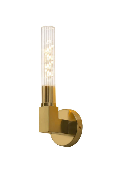 Ferdinand 1 Light Wall, E27, IP44, Antique Brass