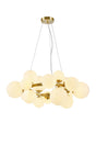 Ferguson Circular Pendant, 16 x G9, Satin Gold, Opal Glass