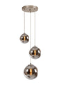Ferguson Round Pendant, 3 x G9, Satin Nickel/Chrome