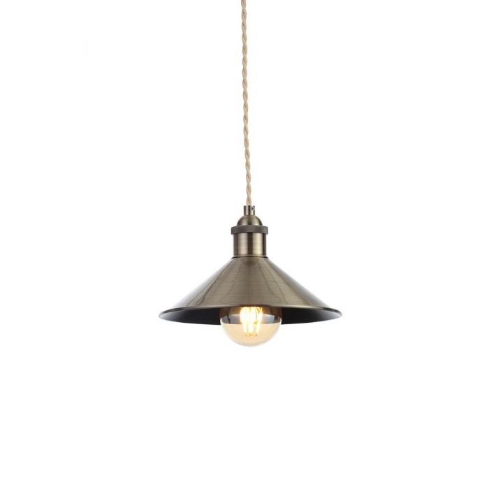 Forum INL-33818-ABRS Inlight Rigel Small Ceramic Diner Shade