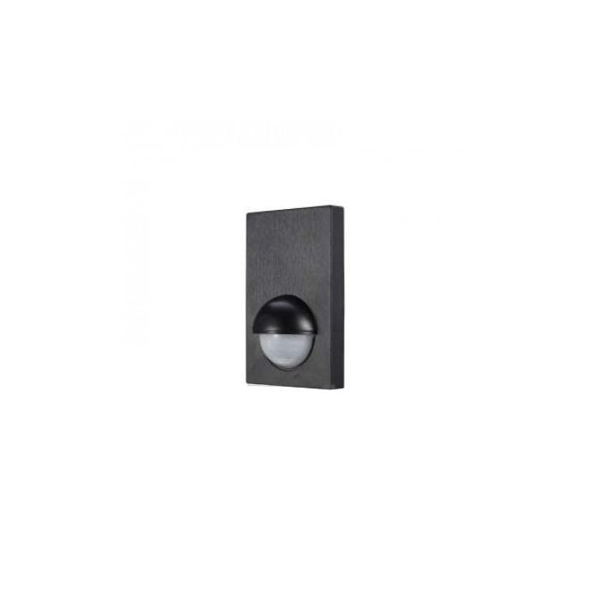 Zinc Black IP44 Wall Panel Motion Sensor 12M 180 Degrees 1200W  ZN-33615-BLK