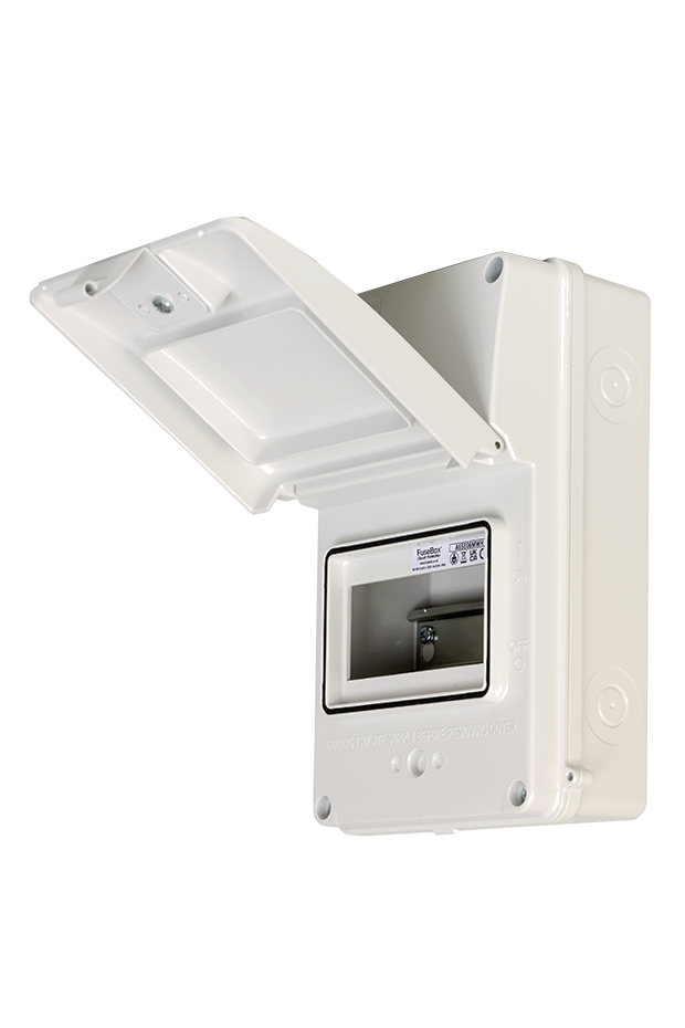 FuseBox A65E06MWH - IP65 White 6-Module Consumer Unit