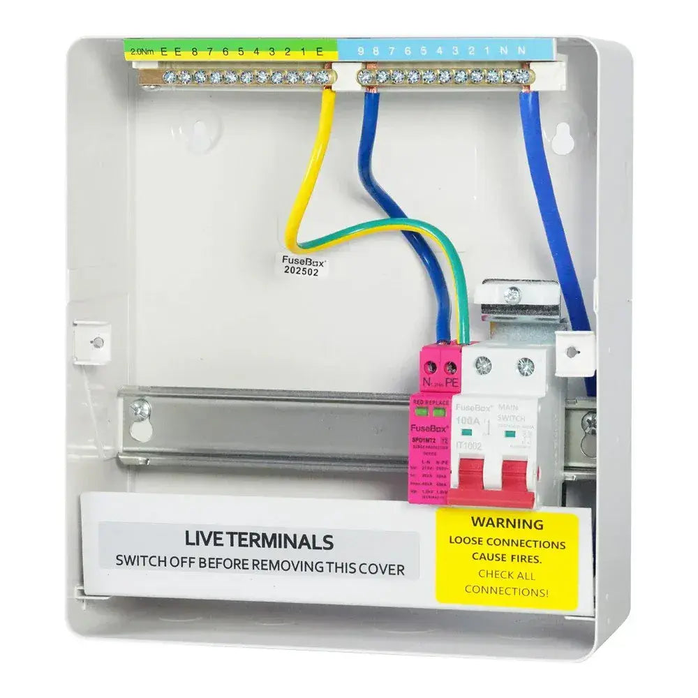 FuseBox F3007MZ 7 Way RCBO Consumer Unit + Surge Protection