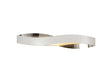 Gabbiadini 33cm Linear Wall Lamp, 1 x 6W LED, 3000K, 420lm, Sand White/Polished Chrome