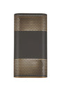 Galloway Wall Lamp With 160 x 305mm Mesh Oval Pattern Shade, 2 x 6.5W LED, IP65, Anthracite