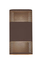 Galloway Wall Lamp With 160 x 305mm Mesh Oval Pattern Shade, 2 x 6.5W LED, IP65, Cacao