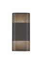 Galloway Wall Lamp With 125 x 260mm Mesh Oval Pattern Shade, 2 x 6.5W LED, IP65, Anthracite