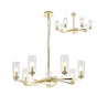 Gates Pendant/Semi Flush, 7 x E14, Polished Gold