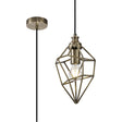 Gaughan Small Pendant, 1 x E27, Antique Brass