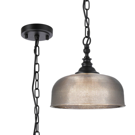 Gray Flush/Single Pendant, 1 Light Adjustable E27, Satin Black/Smoke Glass