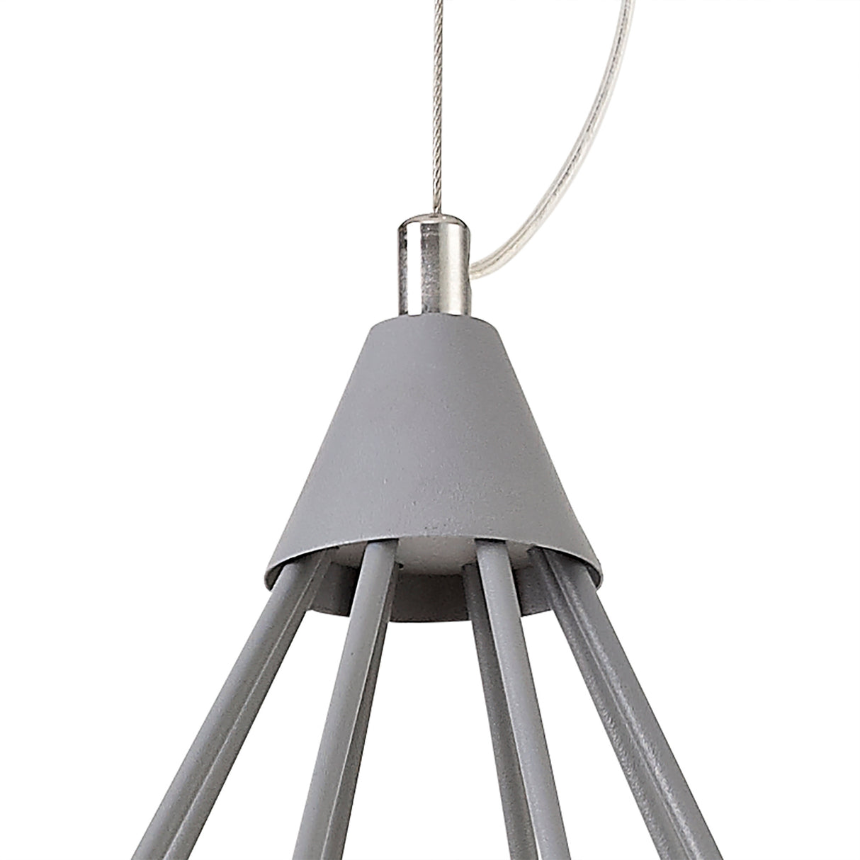 Greenwood Small Diamond Pendant, 1 x 8W LED, 3700K, Matt Grey, 3yrs Warranty