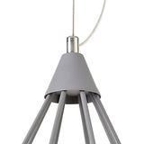 Greenwood Small Diamond Pendant, 1 x 8W LED, 3700K, Matt Grey, 3yrs Warranty