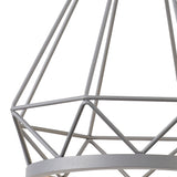 Greenwood Small Diamond Pendant, 1 x 8W LED, 3700K, Matt Grey, 3yrs Warranty