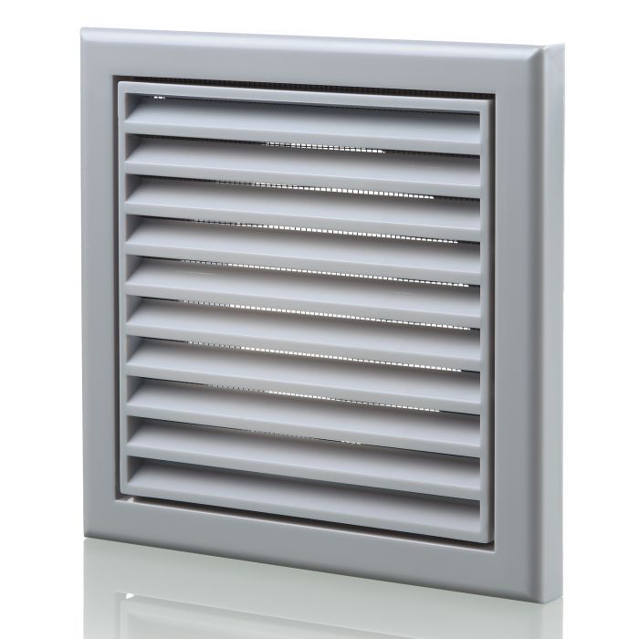 Plastic Vented Fixed Blade Air Ventilation Louvred Grille 100mm/4"