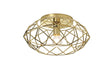 Guthrie Flush Ceiling, 1 x E27, Polished Brass