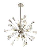Rogan Pendant Sputnik, 9 x E14, Polished Nickel/Crystal