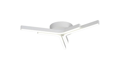 Haper 3 Arm Flush Ceiling, 24W LED, 4000K, Sand White