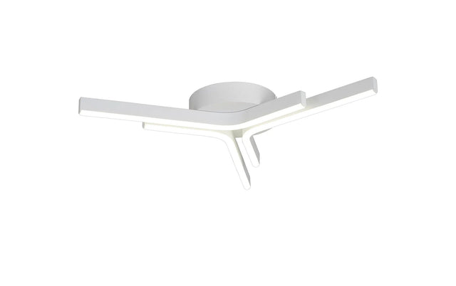 Haper 3 Arm Flush Ceiling, 24W LED, 4000K, Sand White