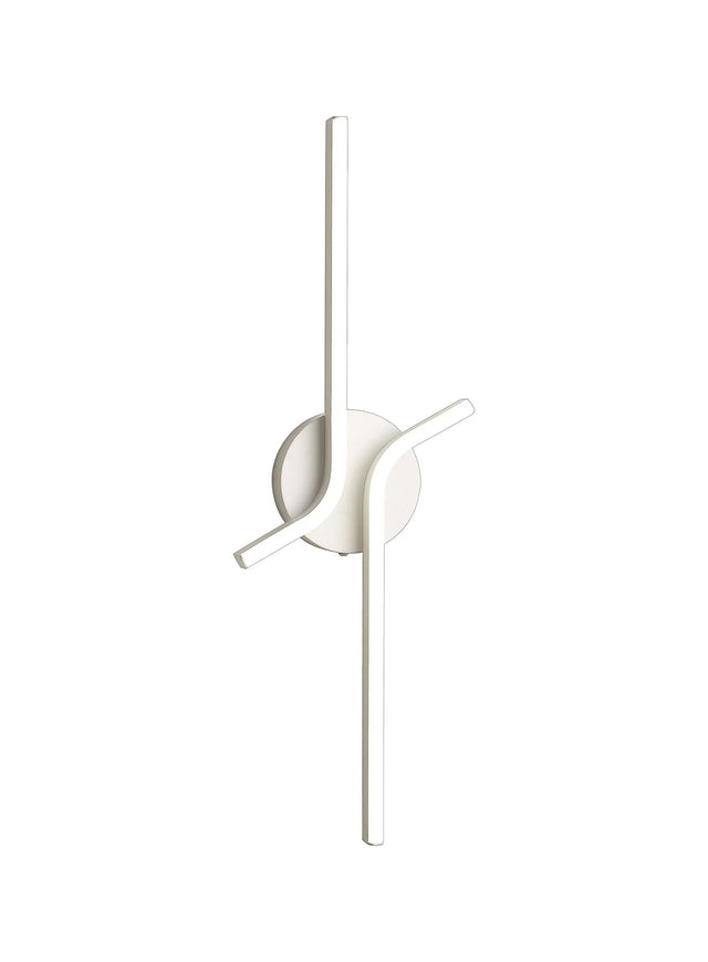 Haper 2 Arm Wall Light, 16W LED, 4000K, Sand White